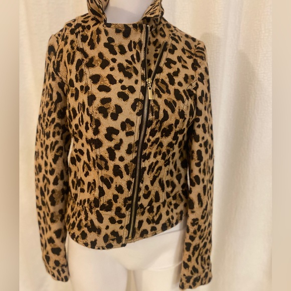 WHBM leopard print jacket size 2 - Picture 1 of 4